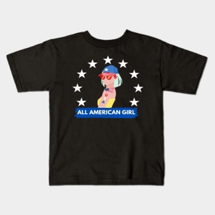 All American Girl Kids T-Shirt